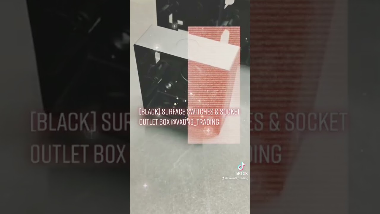 [Black] pvc surface switches & socket outlet box/nut box