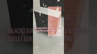 [Black] pvc surface switches & socket outlet box/nut box