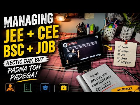 Managing JEE + CEE + BSc + Job | A Hectic Student Life 📚💼 ||