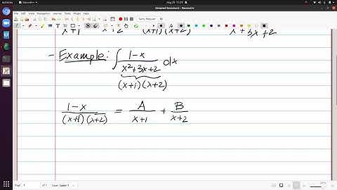 Integration Techniques Video 5 - Partial Fraction Decomposition