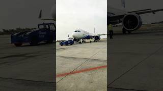 ✈️ IndiGo Aircraft Pushback | Ready for Departure | @IndiGo6E | #viralvideo