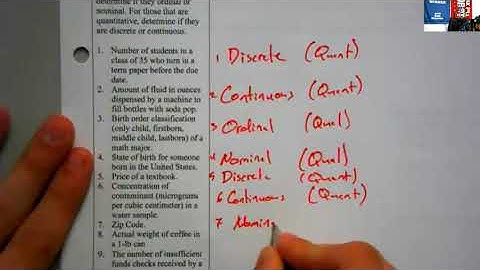 Lecture 1.1 - AP Statistics - Kraviec