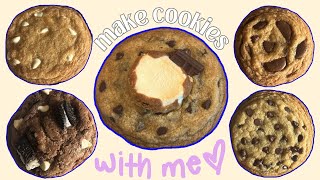 one dough, so many cookies! | easy bake with me cookie recipe 🍪♡ #cookies #baking #recipe
