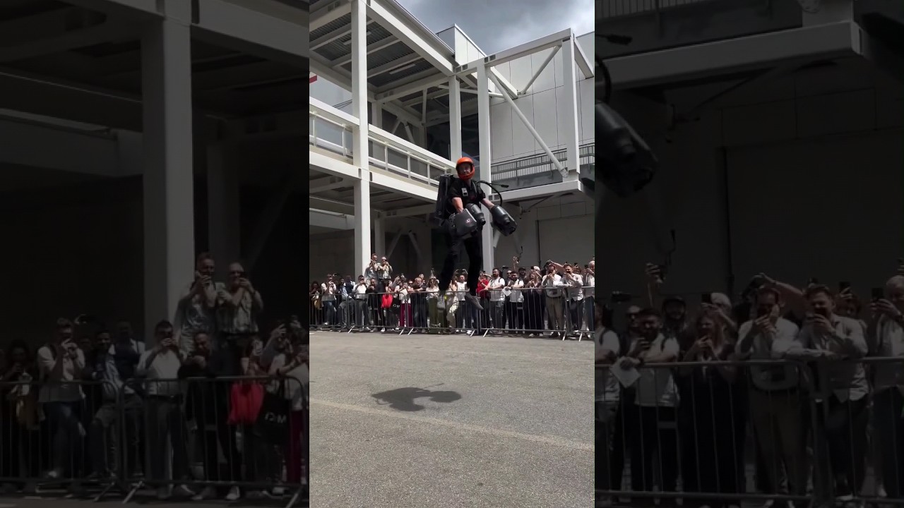 Real-life Iron Man 🦸‍♂️🚀 #technology #tech  #science #innovation #futuretech #technews
