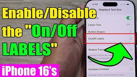 🌟 iPhone 16/16 Pro Max: How to Enable/Disable the "On/Off LABELS"
