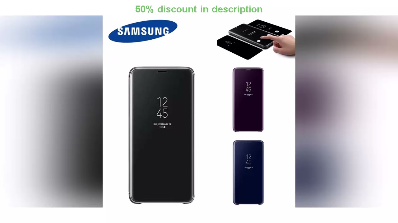 Latest Products You Must Know! Original Samsung Galaxy Smart LED Leather Case For S10 S10+ Plus S