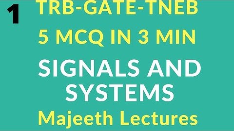 TRB ECE Signals and Systems MCQ-1
