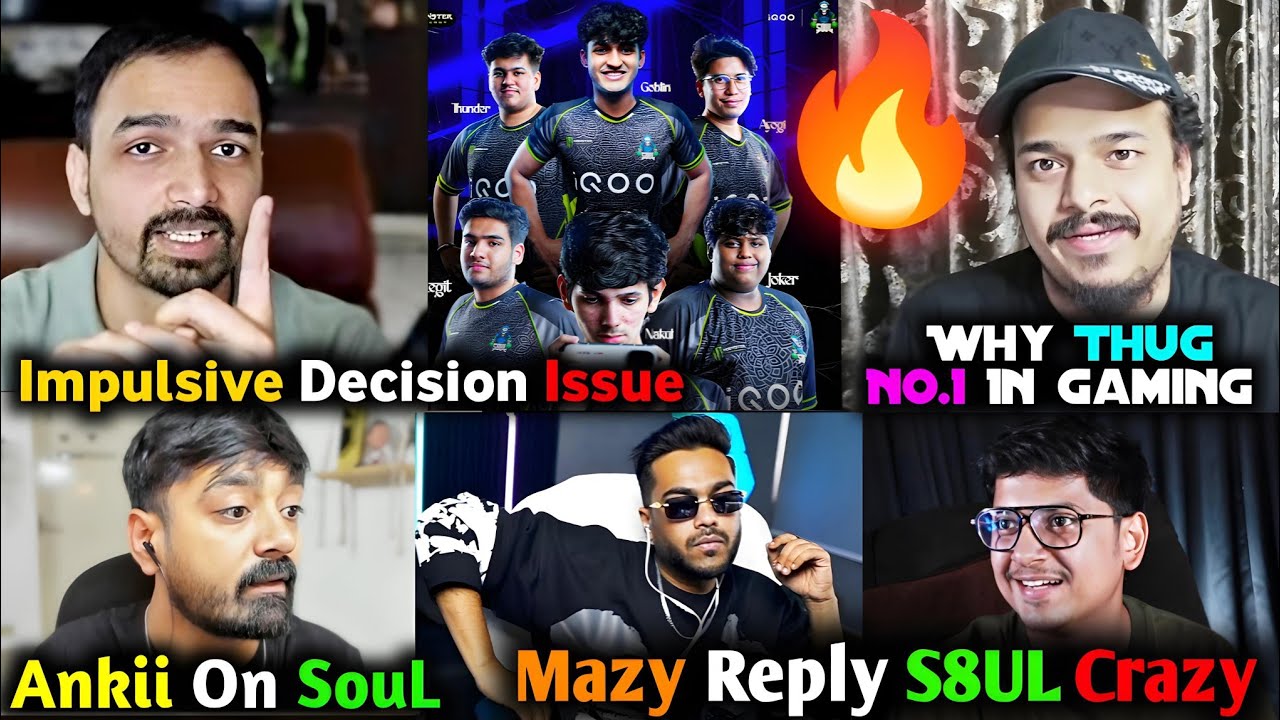 Mazy on SouL Decision Issue & Thug Business Mind in Gaming Industry🥵 Mazy Happy for Mortal & S8UL🚀