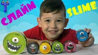 СЛАЙМЫ ЗАЛИПАТЕЛЬНОЕ ВИДЕО//ОБЗОР СЛАЙМЫ МИКС//SLIME MASTER OF SLIMES//ДЛЯ ДЕТЕЙ