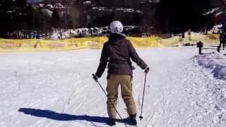 Sam first time skiing at Mount Snow Vermont