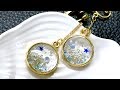 【UVレジン 100均　リクエスト】冬をイメージしたイヤリングを作ってみました！