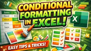 Conditional Formatting in Excel | Business Analytics | DU | SEM VI |