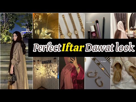 Perfect Iftar Dawat Look✨🌛How to look Good for Iftar Dawat|makeup, jwerly ideas