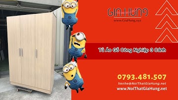Một số mẫu tủ áo gỗ công nghiệp MDF lõi xanh chống ẩm 3 cánh