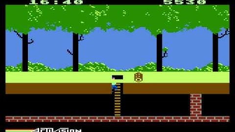 Atari 8-bit/5200 Pitfall! (Activision) ladder glitch 1