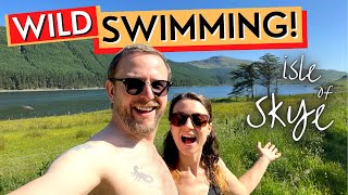 Wild Swimming on the Isle of Skye!! Outside our 1840s Cottage  Scottish Highlands  Ep22