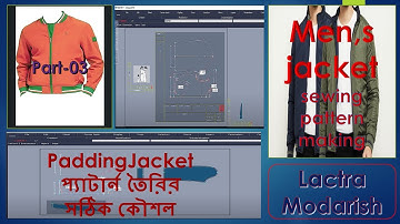 How to make a jacket pattern part-03 II bomber jacket dafting  #lectra  #patternmaking   #hot-tips