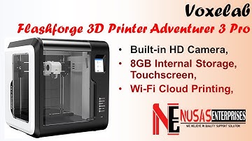 Flashforge 3D Printer Adventurer 3 Pro | Best 3D printer with Auto Leveling Glass Hot Bed | Voxelab