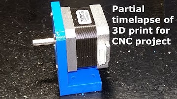 3D printing a new stepper motor mount from CNC Project
