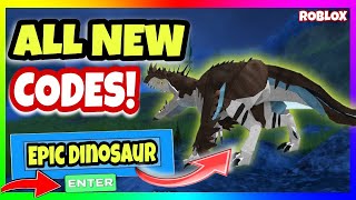 *JULY* ALL NEW CODES in DINOSAUR SIMULATOR - New Epic Dinosaur [ROBLOX]