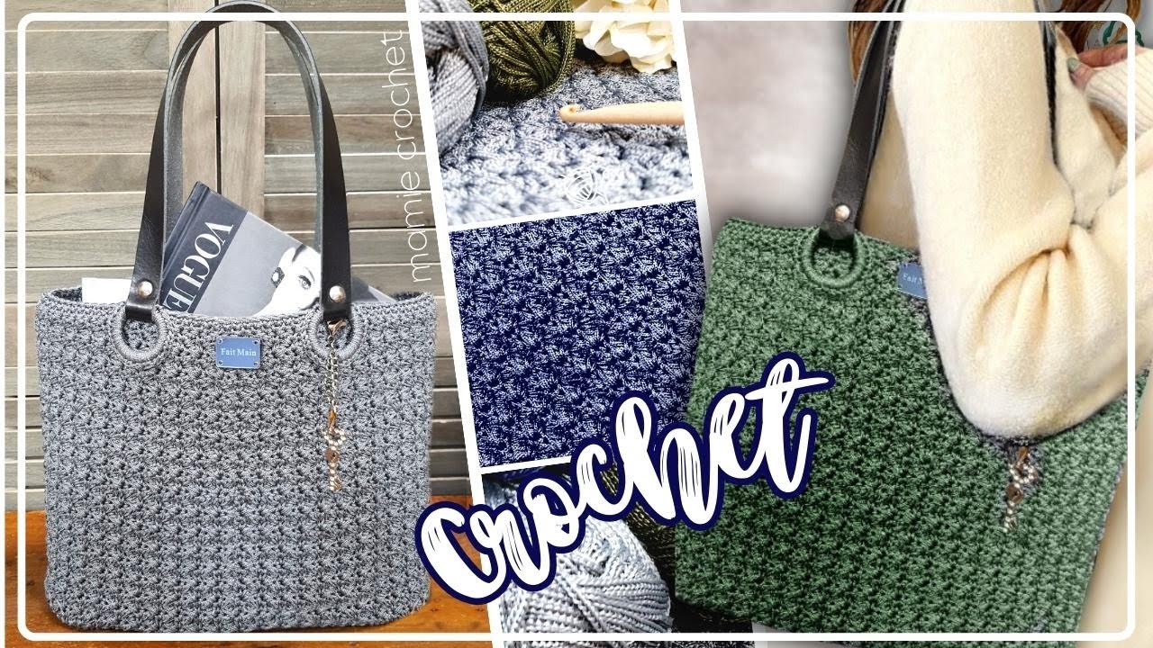 🥳 COMMENT FAIRE UN FOND DE SAC RIGIDE AMOVIBLE QUI PASSE DE SAC EN SAC🥳  CROCHET TUTO @Mamie Crochet 