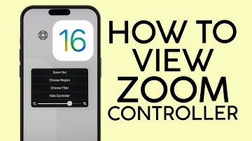 How to See Zoom Controller on iPhone iOS 16 2022