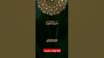 ماتيسر من سورة السجدة