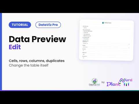 Data Preview · Edit | DataViz Pro Tutorial