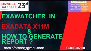 what is Exawatcher tool in Exadata &amp; how to generate ExaWatcher report steps - Exadata Admin 2025 ?