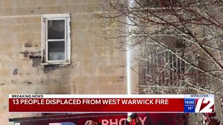 13 displaced after fire in West Warwick