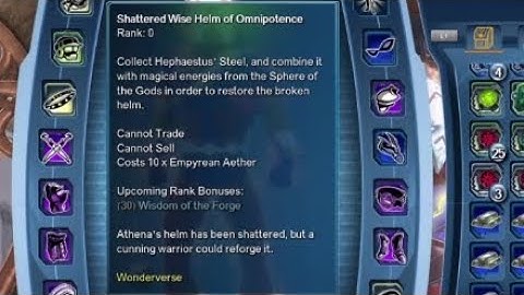 DCUO Shattered Wise Helm of Omnipotence