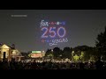 Drone show lights up the sky over Philadelphia's Independence Hall