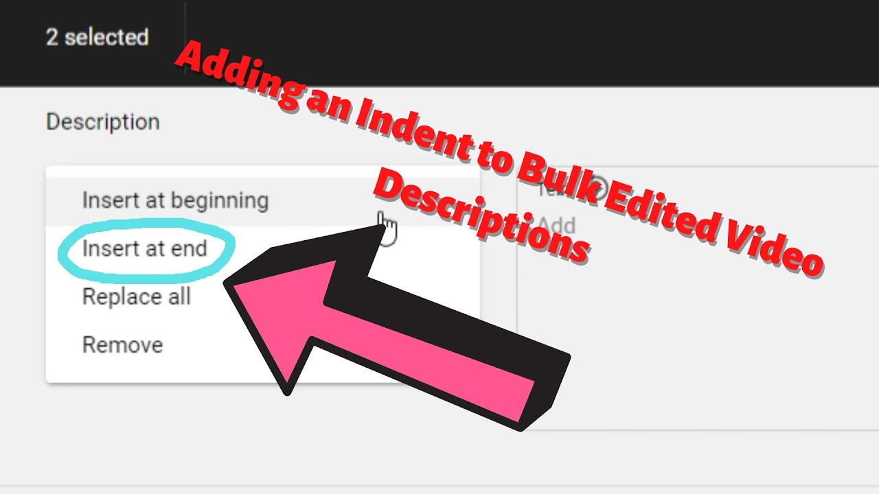 increase indent decrease indent - youtube Images High... Adding an Indent at the End of YouTube Descriptions in Bulk - YouTube