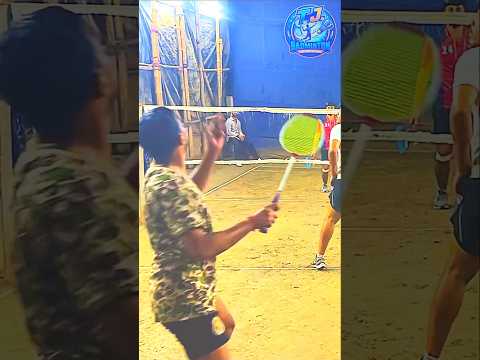 Unpredictable shot by Pappu ,wait for end , meme badminton 🏸 reel #badminton #sports #highlights