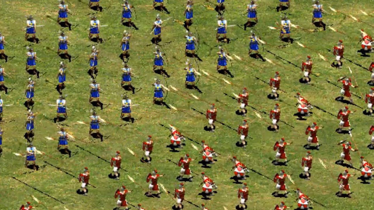 600 Elite Longbowmen vs 600 Imperial Skirmishers Age of Empires II
