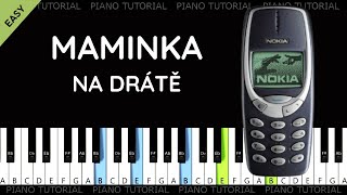 Maminka na drátě - vyzvánění Maminka volá (piano tutorial | klavír | akordy | noty | české písničky)