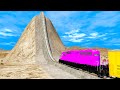 Trains vs Hill Climb - BeamNG.Drive