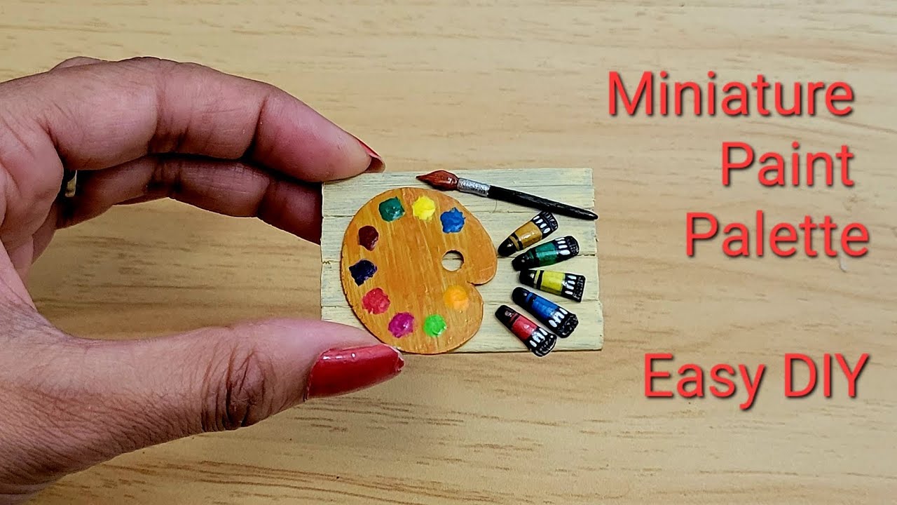 DIY Miniature Paint Palette 