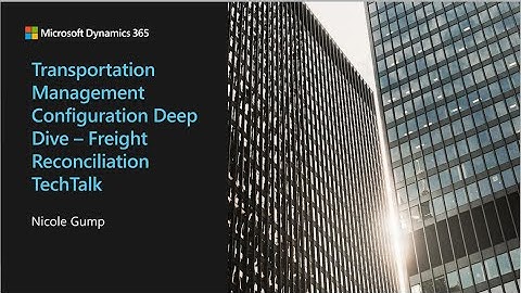 Transportation Management Configuration Deep Dive Rating & Routing - TechTalk