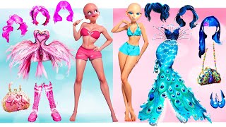 Miraculous Ladybug, Elsa, Cloe & Dolores: Random Outfit Spin! | Style wow