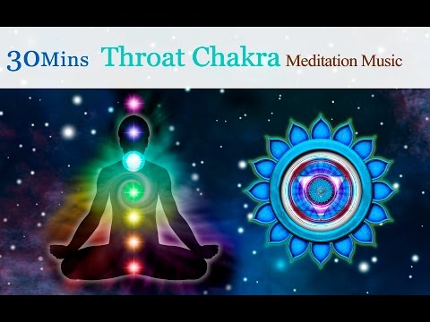 ★30mins★Tibetan Singing Bowls Meditation Music for Chakra Healing:Throat Chakra (for Communication)