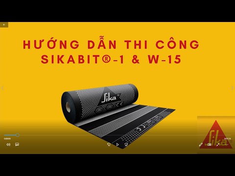 Video Sikabit-W15 | Cách Thi Công Màng Chống Thấm Tự Dính... - youtube