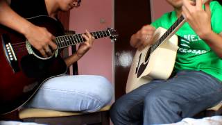 Video thumbnail of "Hujan - Amoi Cantik ( Acoustic Cover )"