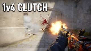 Cs2 Clutch 1v4 in 20k elo! They promised me knife if i do it!