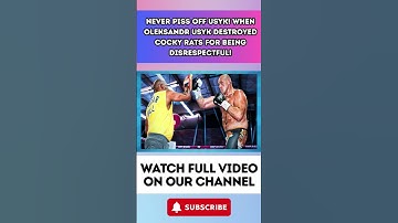 Never PISS OFF USYK! When Oleksandr Usyk DESTROYED Cocky Rats For Being Disrespectful!3