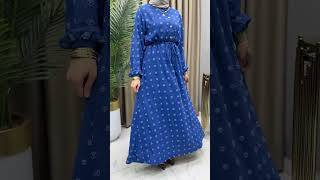 Şeker Elbise Ela Naz Moda Tesettür Elbi̇se Modelleri̇ Whatsapp 0551 668 80 84