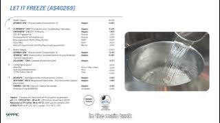 AS40269 - Let it freeze - Process video