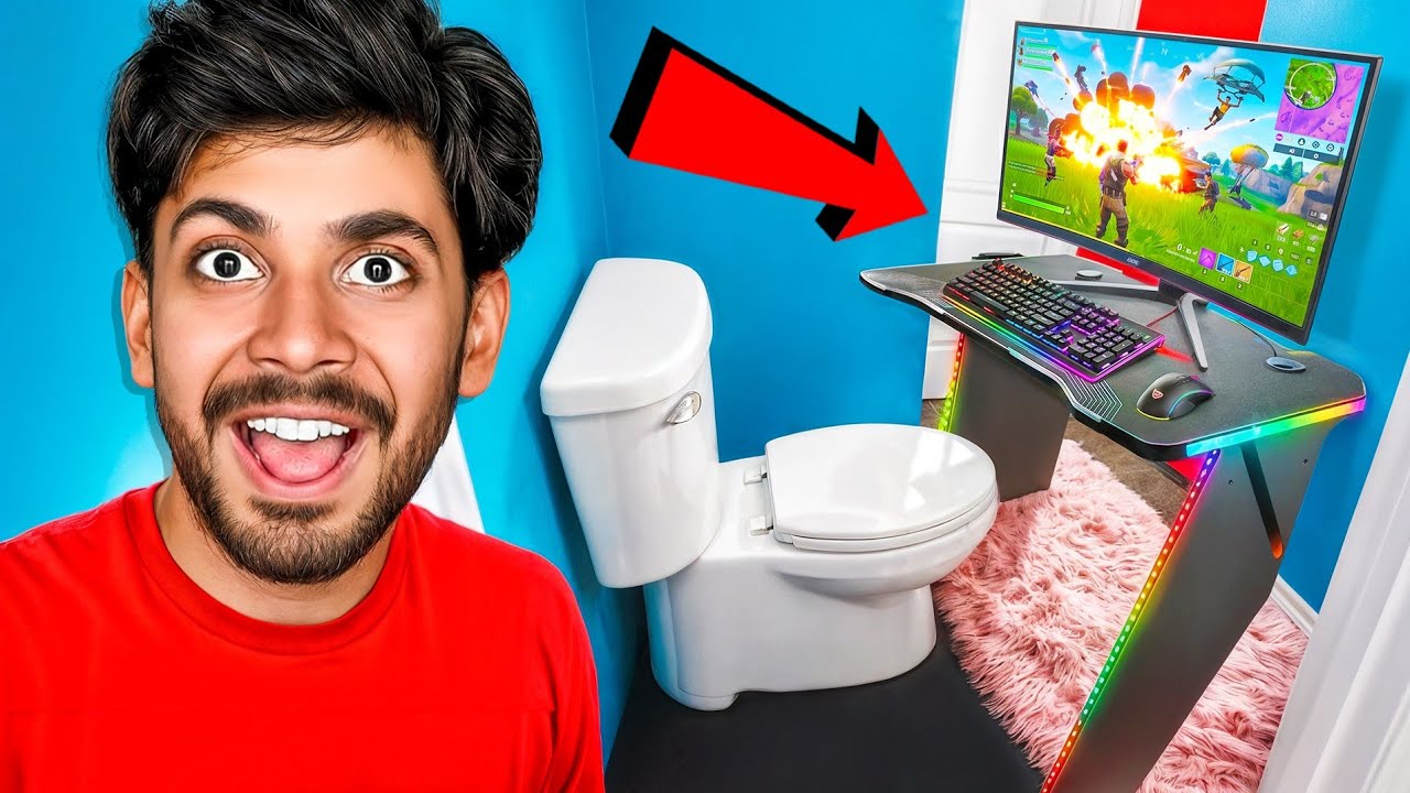 I Build an SECRET Gaming Room in My House 😱