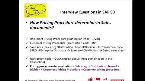 SAP SD Pricing procedure determination S4 Hana