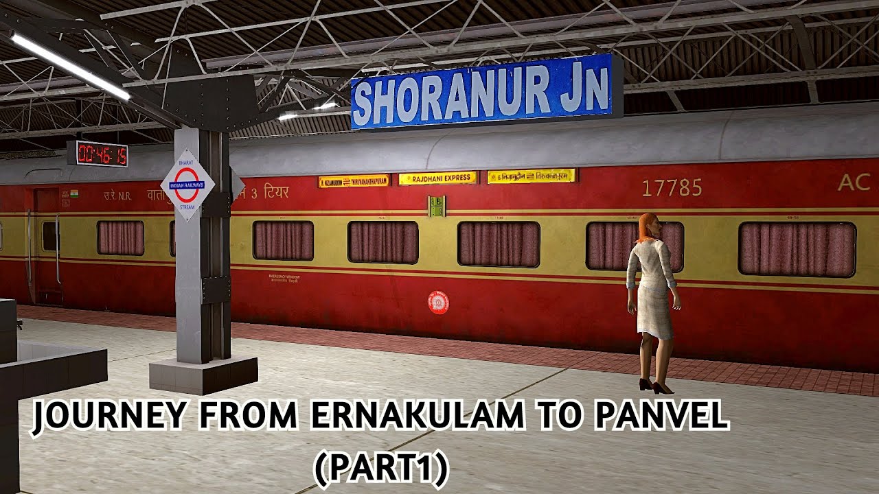 Ernakulam to Mangalore Journey on board 12431/TVC Rajdhani Express in Indian Train Simulator |Part 1